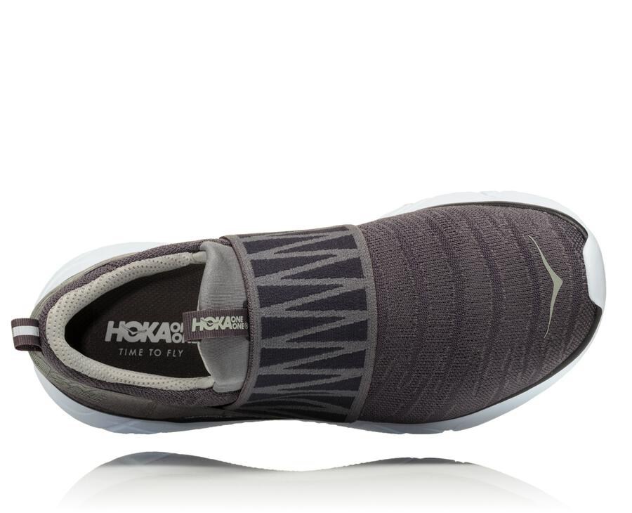 Running Shoes Womens - Hoka One One Hupana Slip - Grey - JNQAPSY-03